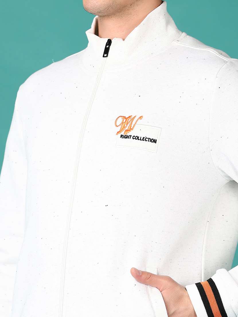 men white solid long sleeve sweatshirt - 21554789 -  Standard Image - 5