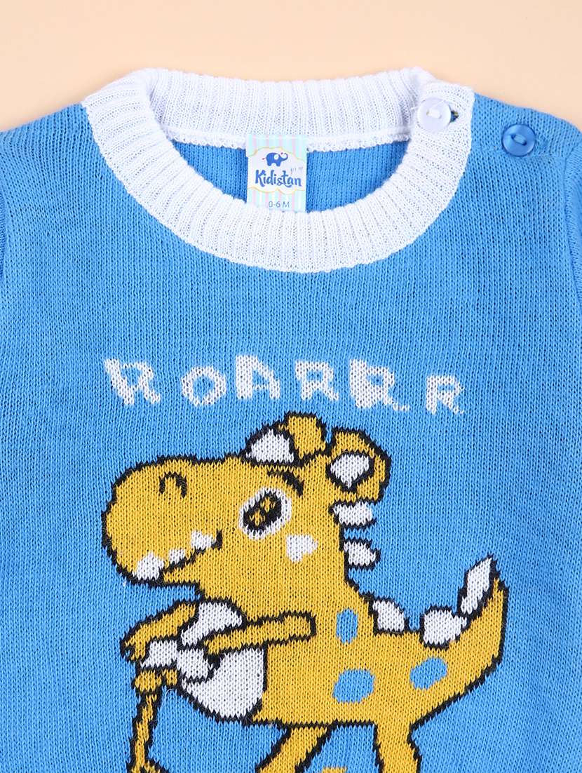 boys self design long sleeve sweater - 21554842 -  Standard Image - 3