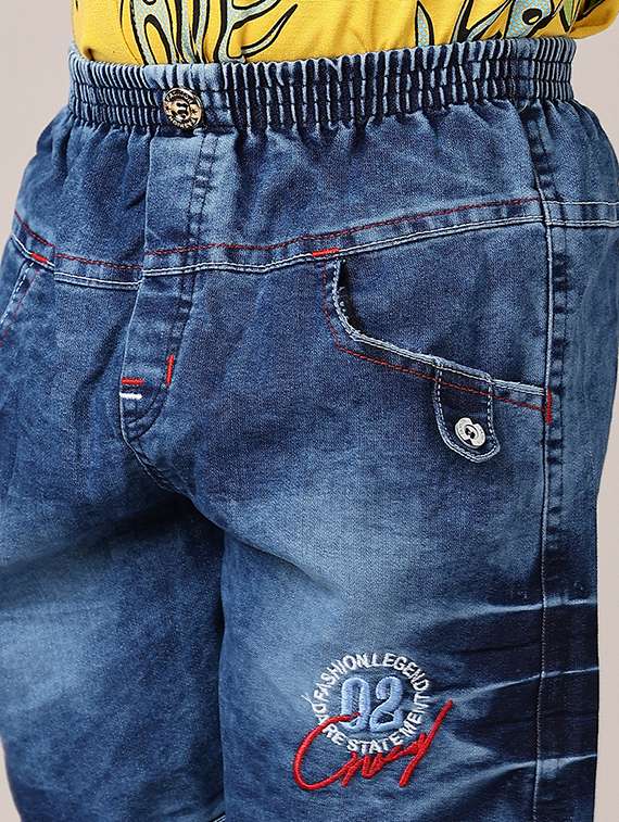 boys blue solid shorts - 21554934 -  Standard Image - 5