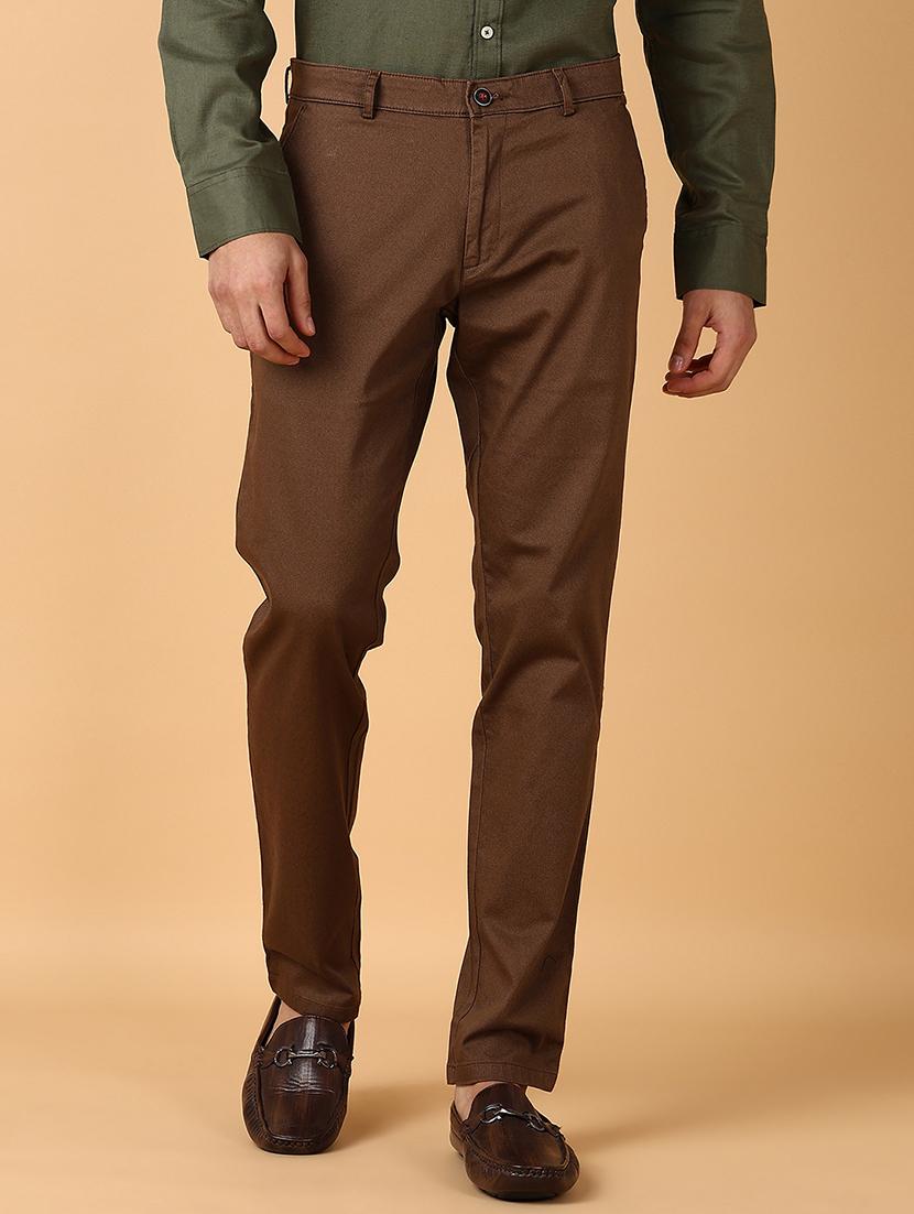 men solid regular fit chinos casual trouser - 21554969 - Zoom Image - 0