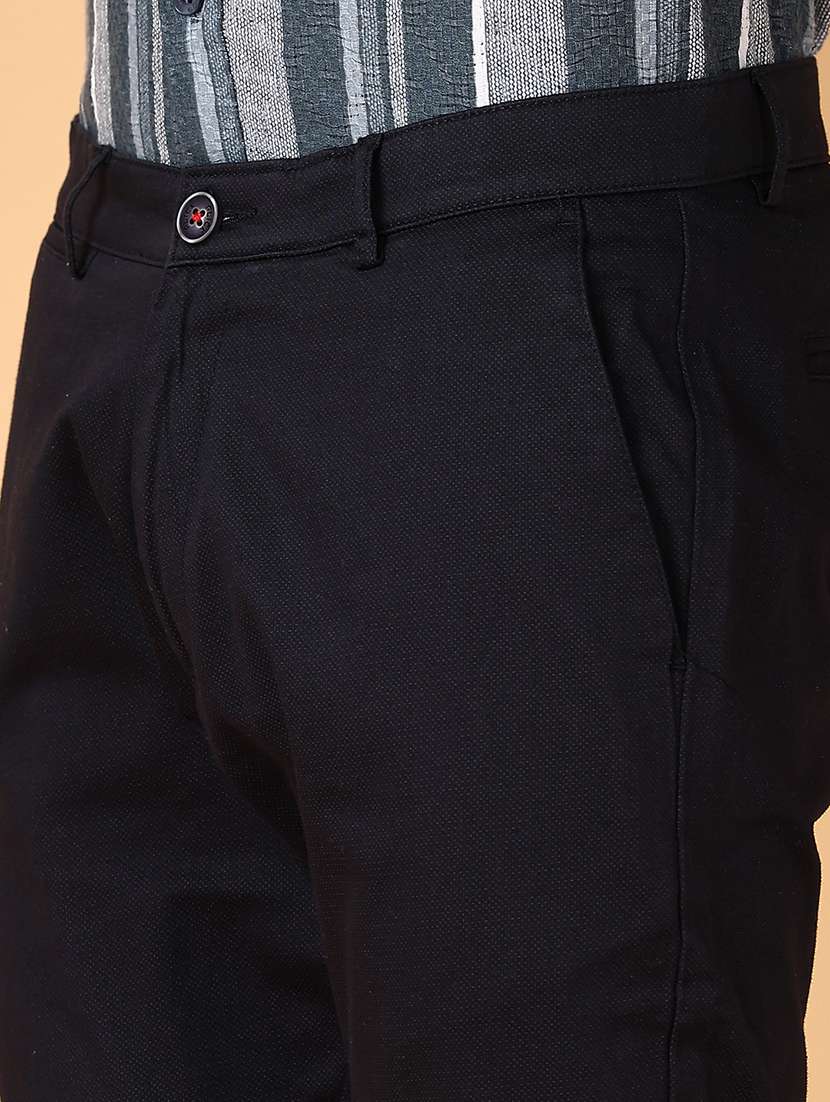men solid slim fit chinos casual trouser - 21554970 -  Standard Image - 5