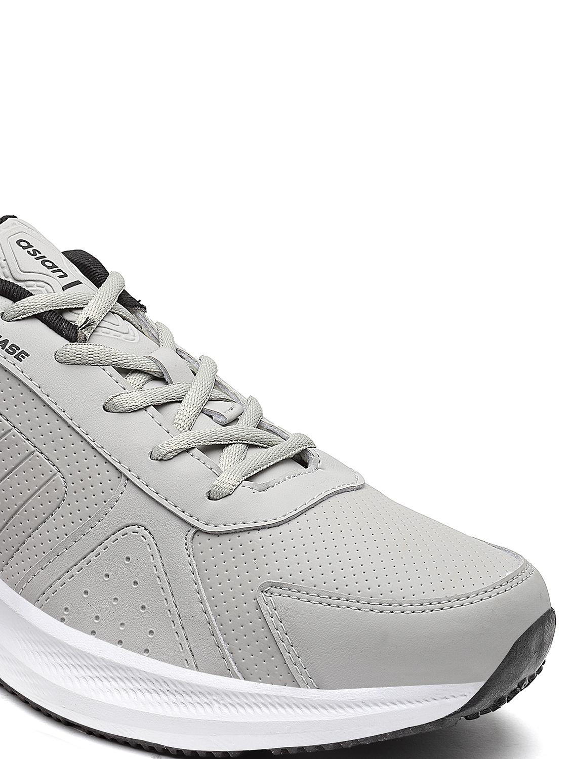 men grey lace up running shoes - 21555107 - Standard Image - 5