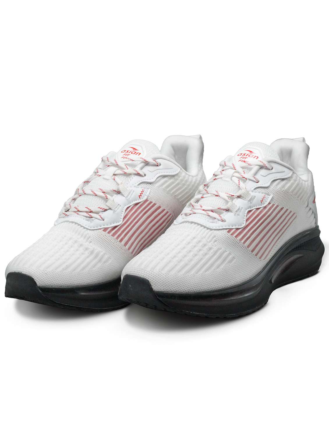 men white lace up running shoes