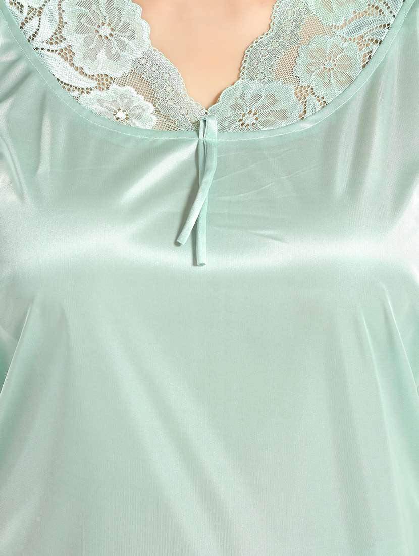 women lace detailed nighty set - 21555198 -  Standard Image - 5
