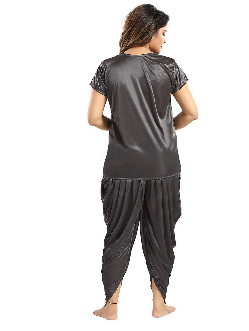 women lace detailed nighty set - 21555200 -  Standard Image - 3