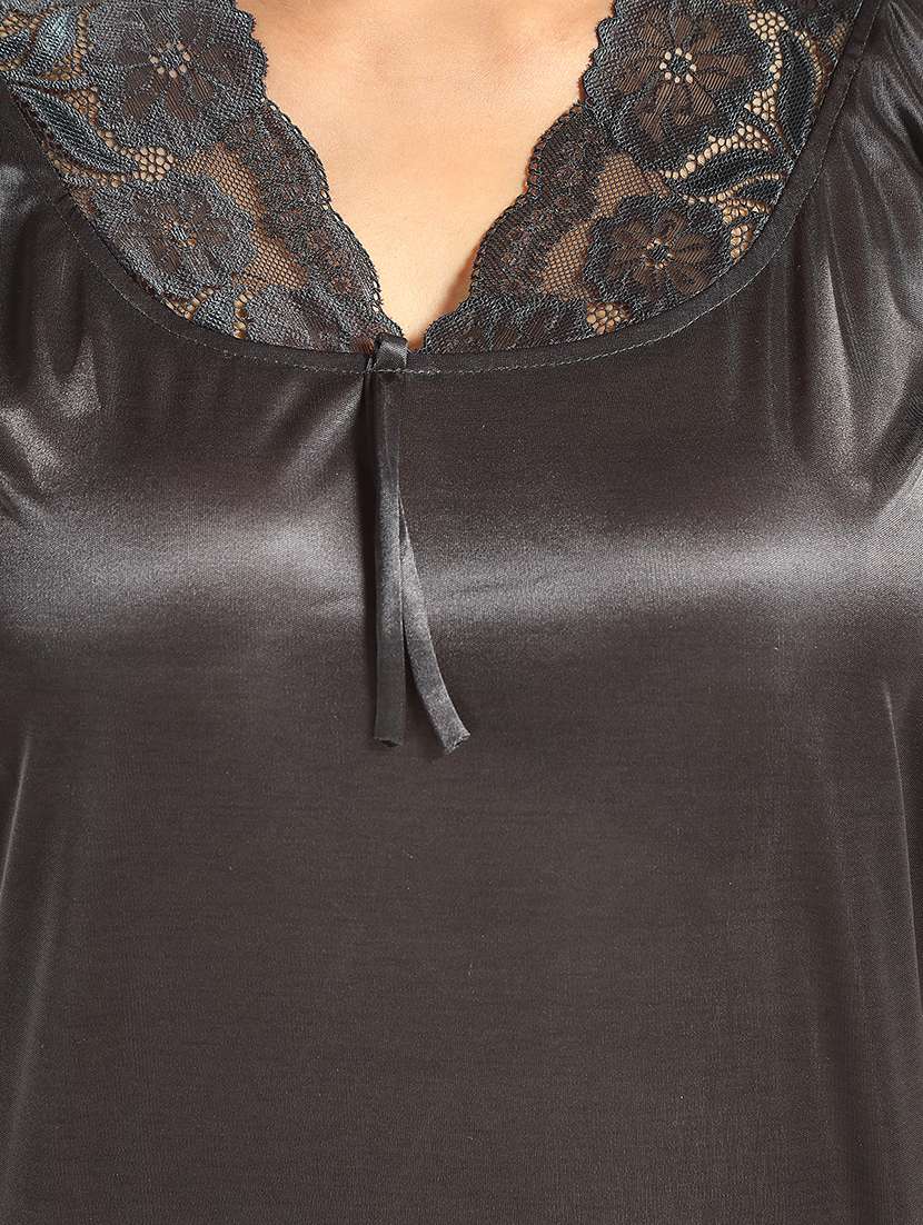 women lace detailed nighty set - 21555200 -  Standard Image - 5