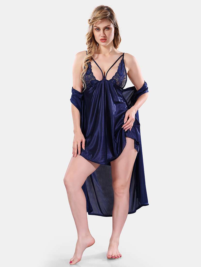 women lace deatiled babydoll set - 21555319 - Standard Image - 5
