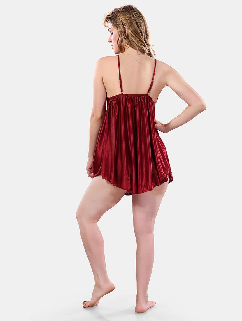 women lace detailed nighty set - 21555324 -  Standard Image - 5