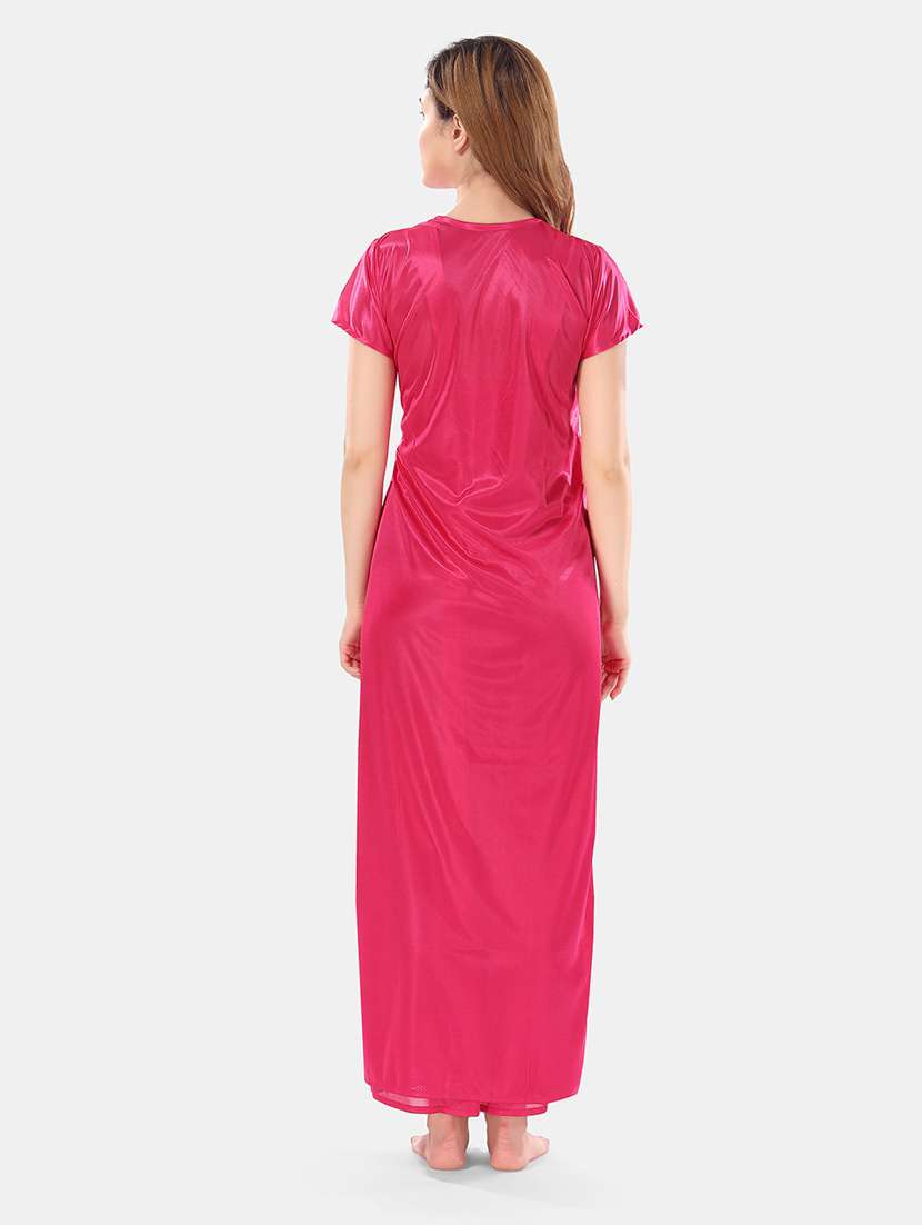 women lace detailed nighty set - 21555394 - Standard Image - 5