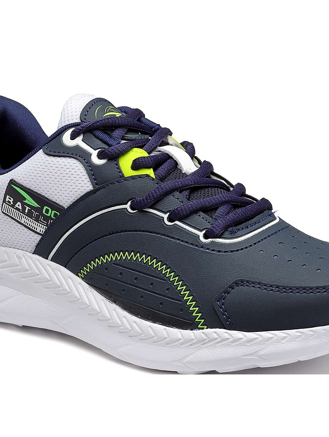 men navy blue lace up sport shoes - 21555531 - Standard Image - 5