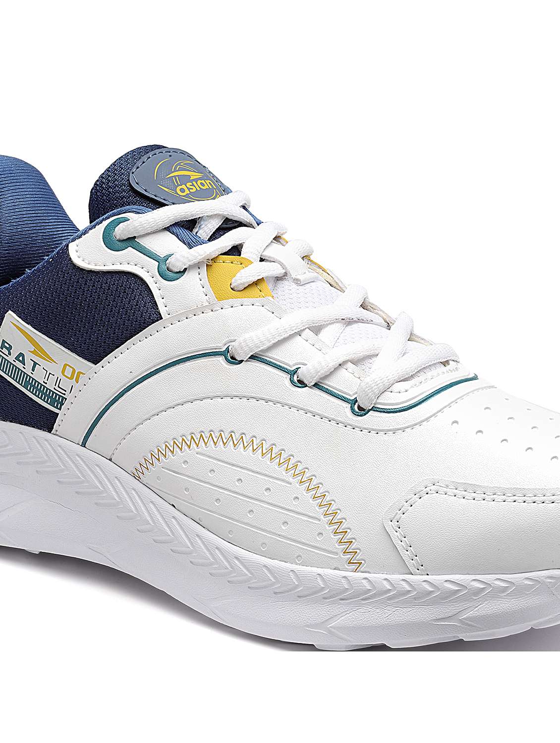 men white lace up sport shoes - 21555532 -  Standard Image - 5