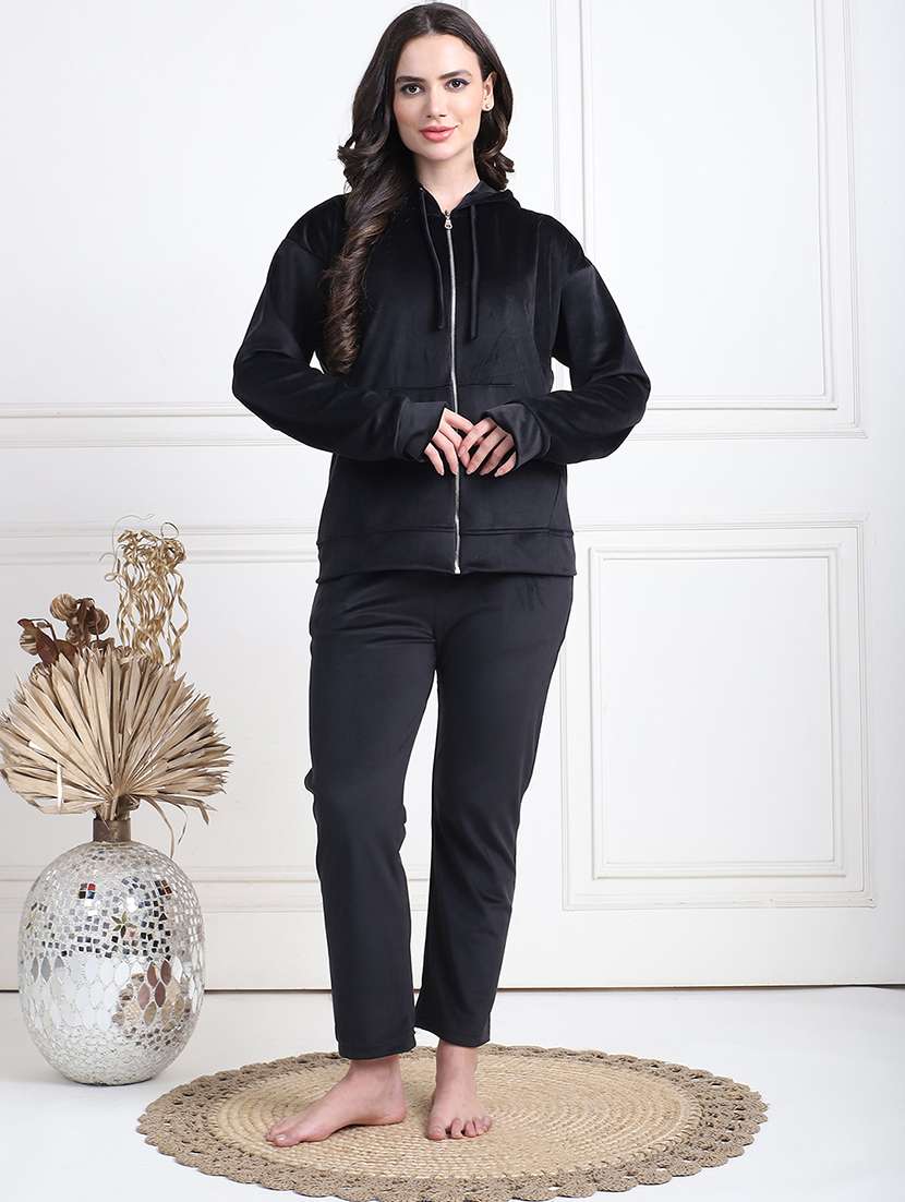 women solid pyjama nightwear set - 21555639 -  Zoom Image - 0