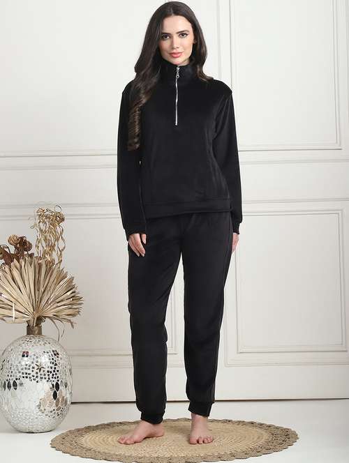 women solid pyjama nightwear set - 21555650 -  Standard Image - 0