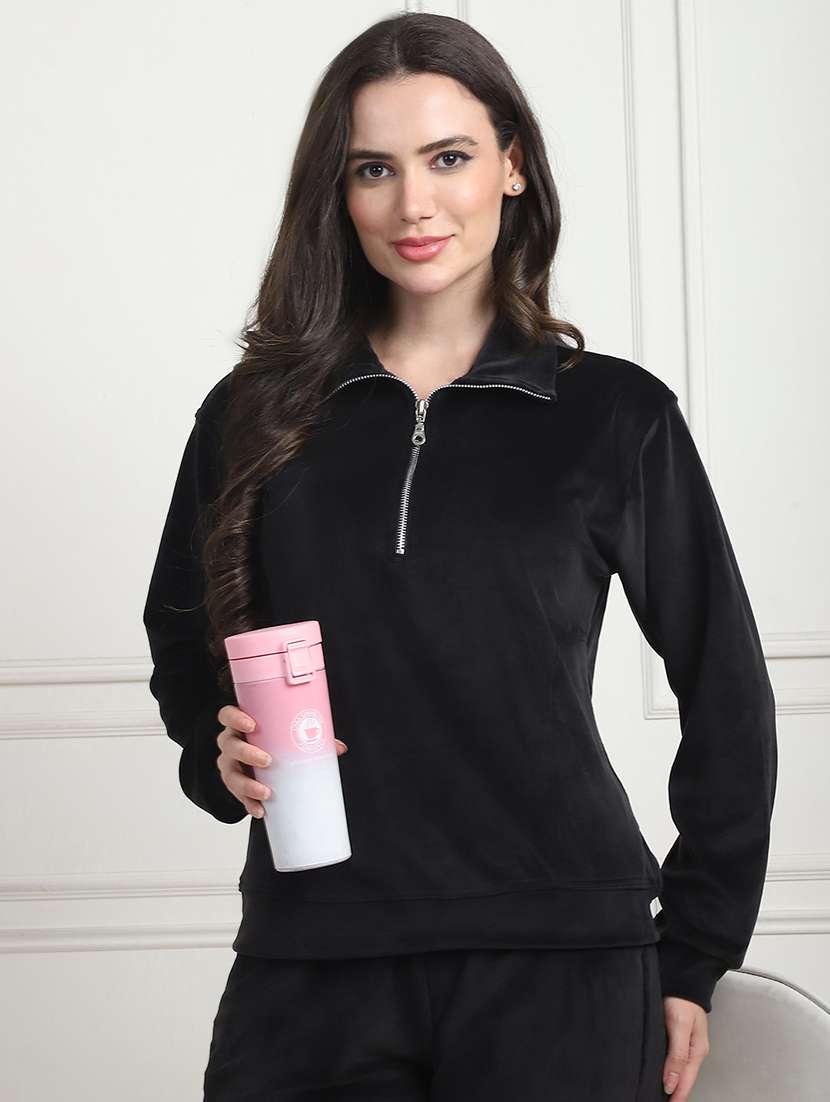 women solid pyjama nightwear set - 21555650 -  Standard Image - 3