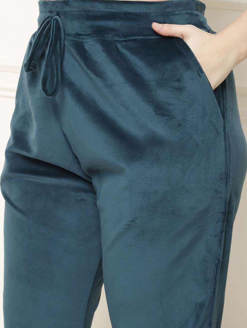 women solid pyjama nightwear set - 21555674 -  Standard Image - 5