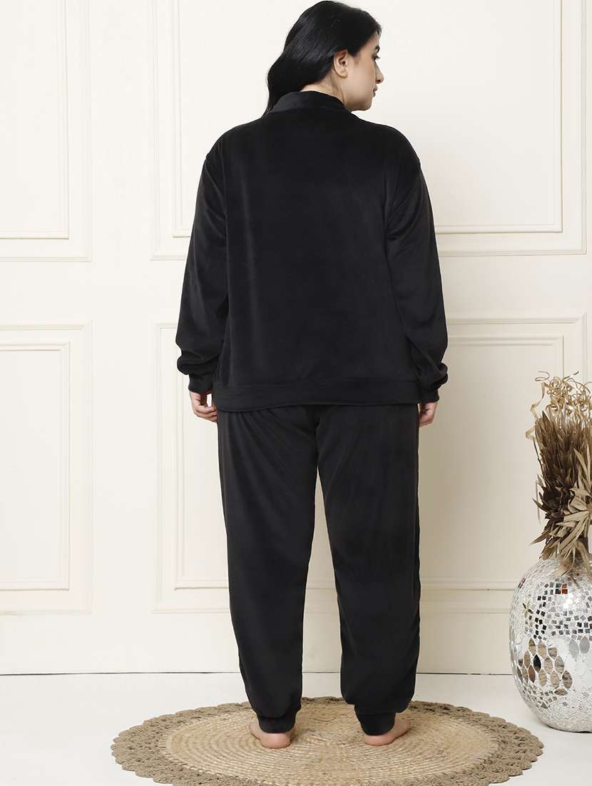 women solid pyjama nightwear set - 21555684 -  Standard Image - 3