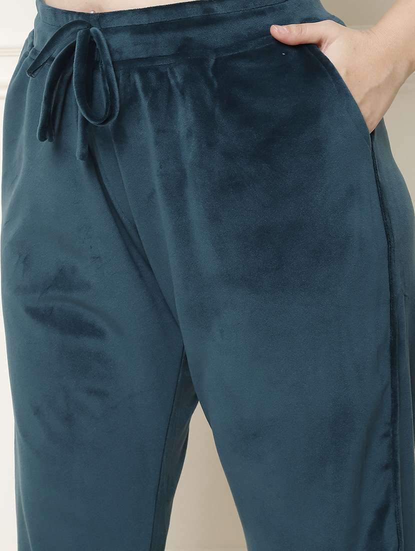 women solid pyjama nightwear set - 21555685 -  Standard Image - 5