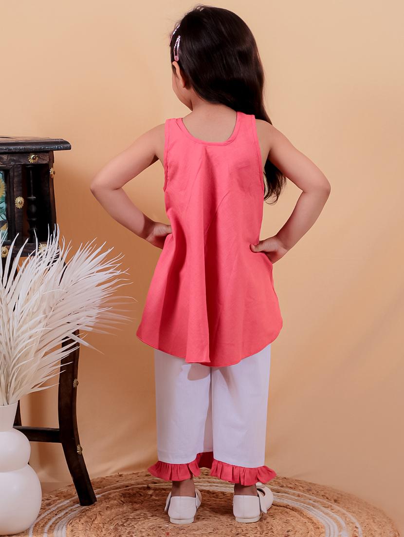 girls printed sleeveless full length set - 21555776 - Standard Image - 3