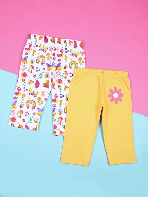kids pack of 2 printed mid rise pyjama - 21555888 - Standard Image - 0