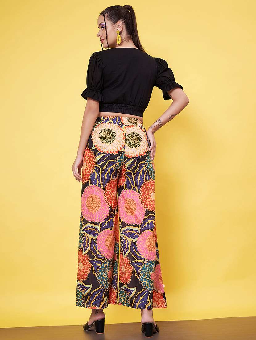 women floral printed top & palazzo co-ord set - 21555931 -  Standard Image - 5