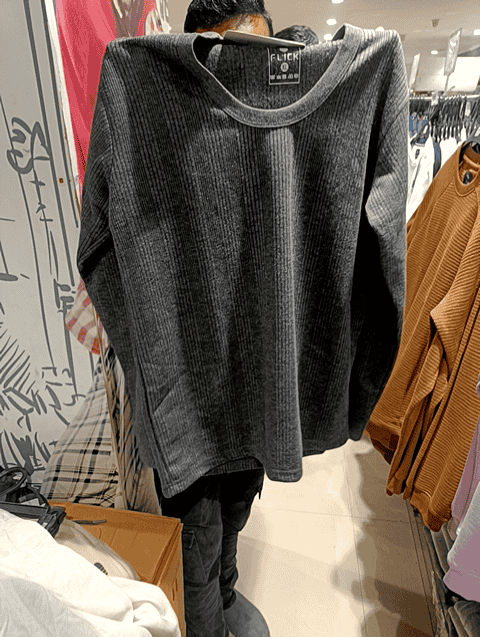 charcoal melange poly cotton thermal set - 21556068 - Zoom Image - 0