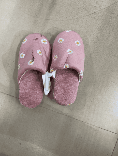 dark pink textile flip flops - 21556070 -  Standard Image - 0