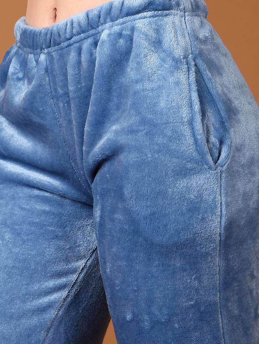 women solid winter wear pajama - 21556077 -  Standard Image - 5