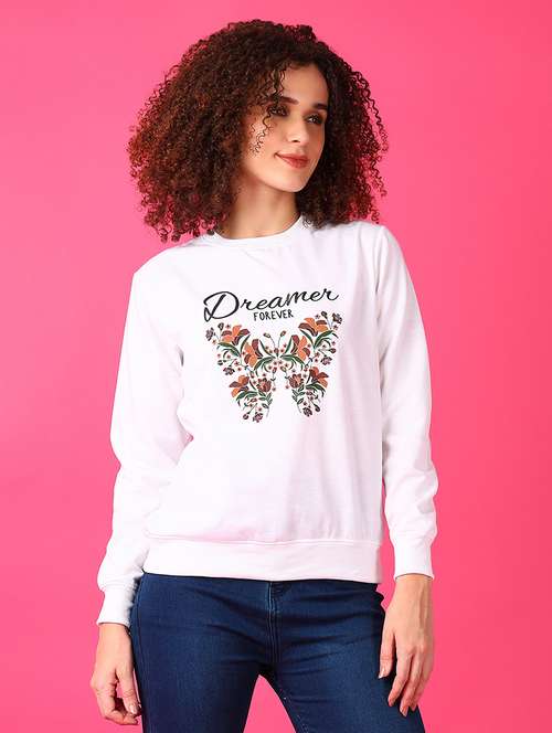 women printed long sleeve sweatshirt - 21556079 -  Standard Image - 0