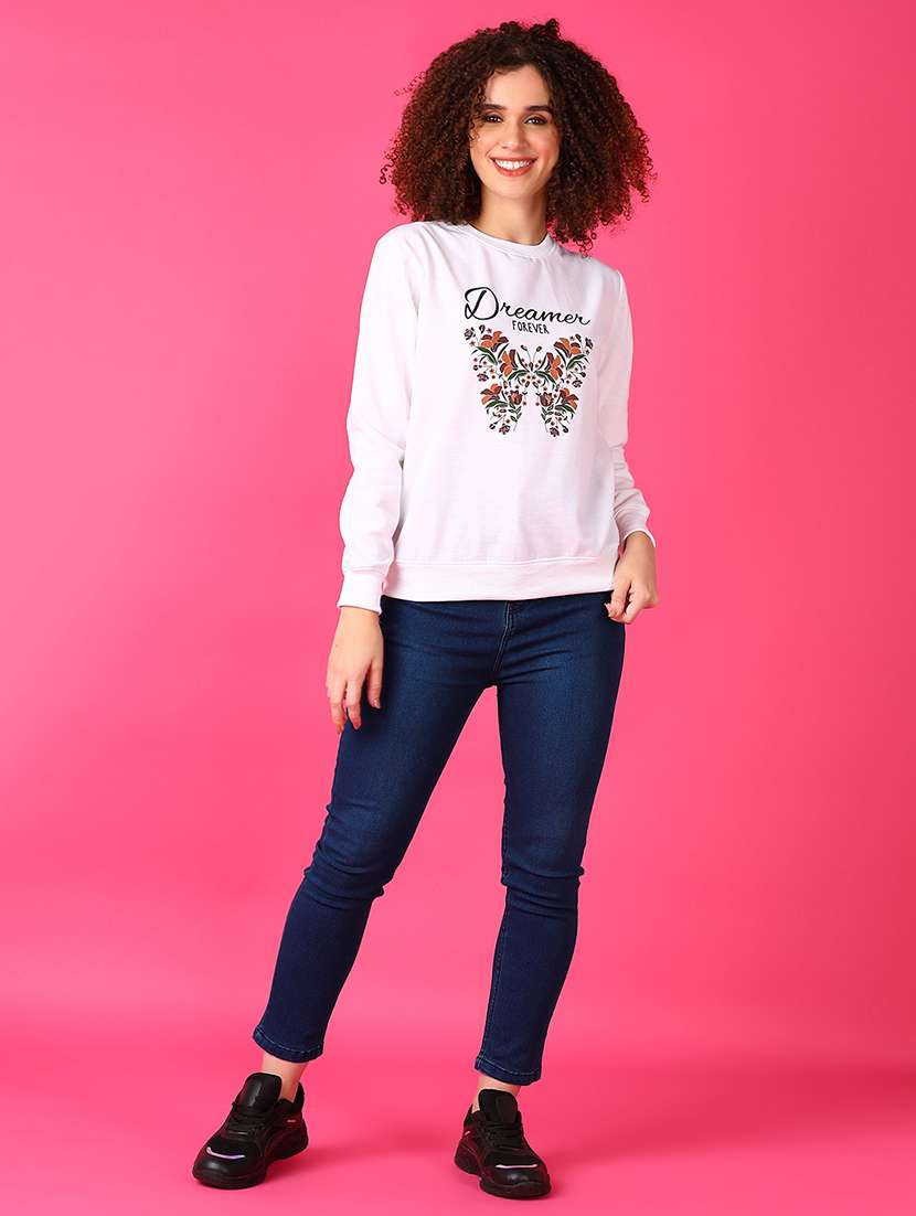 women printed long sleeve sweatshirt - 21556079 -  Standard Image - 3