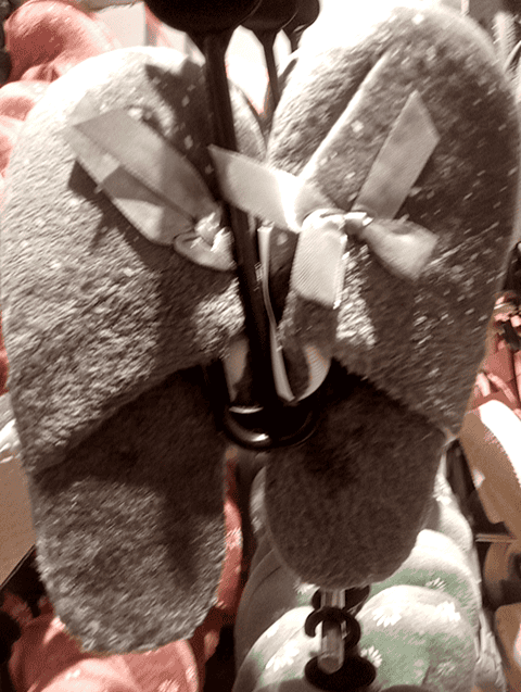 grey textile flip flops - 21556092 -  Standard Image - 0