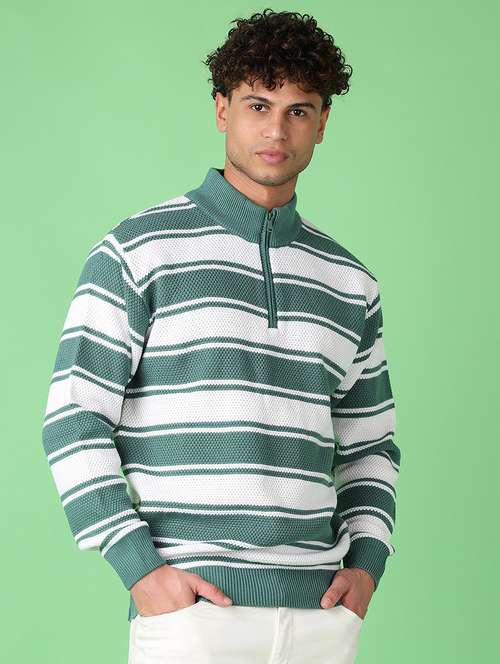 men long sleeves striped pullover - 21556102 -  Standard Image - 0