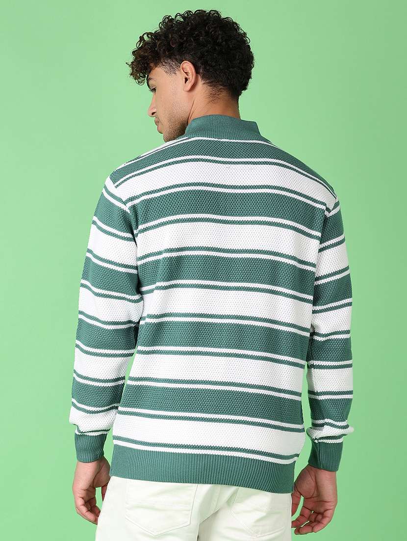 men long sleeves striped pullover - 21556102 -  Standard Image - 3