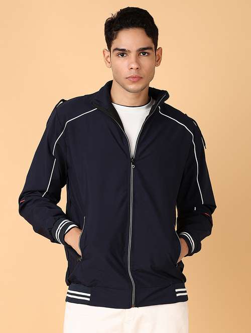 men long sleeves solid casual jacket - 21556110 -  Standard Image - 0