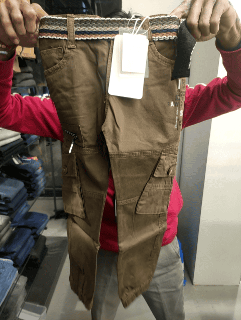 assorted cotton knitted denim trouser - 21556144 -  Standard Image - 0