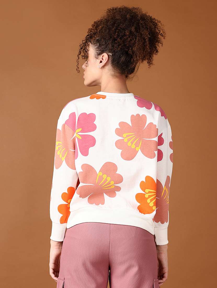 women floral long sleeve sweatshirts - 21556195 -  Standard Image - 3