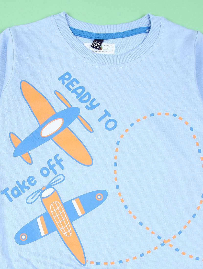 boys printed joggers & t-shirt full length sets - 21556280 -  Standard Image - 3