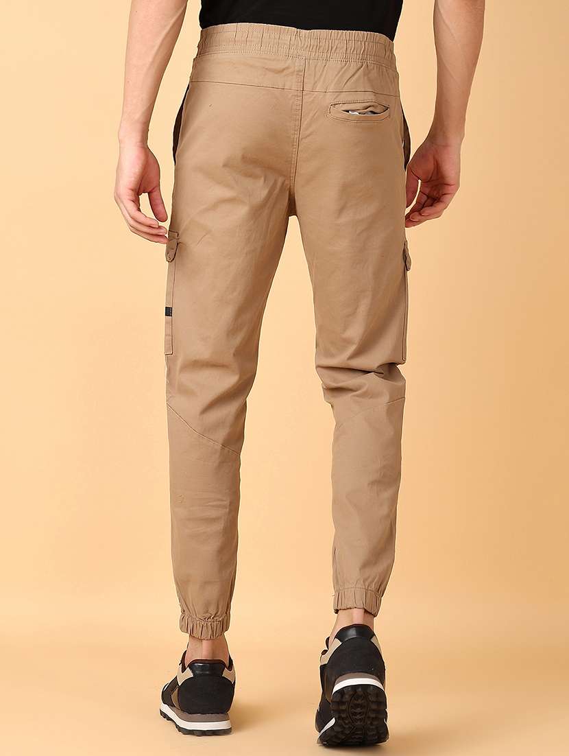 men mid rise solid cargo - 21556289 -  Standard Image - 3