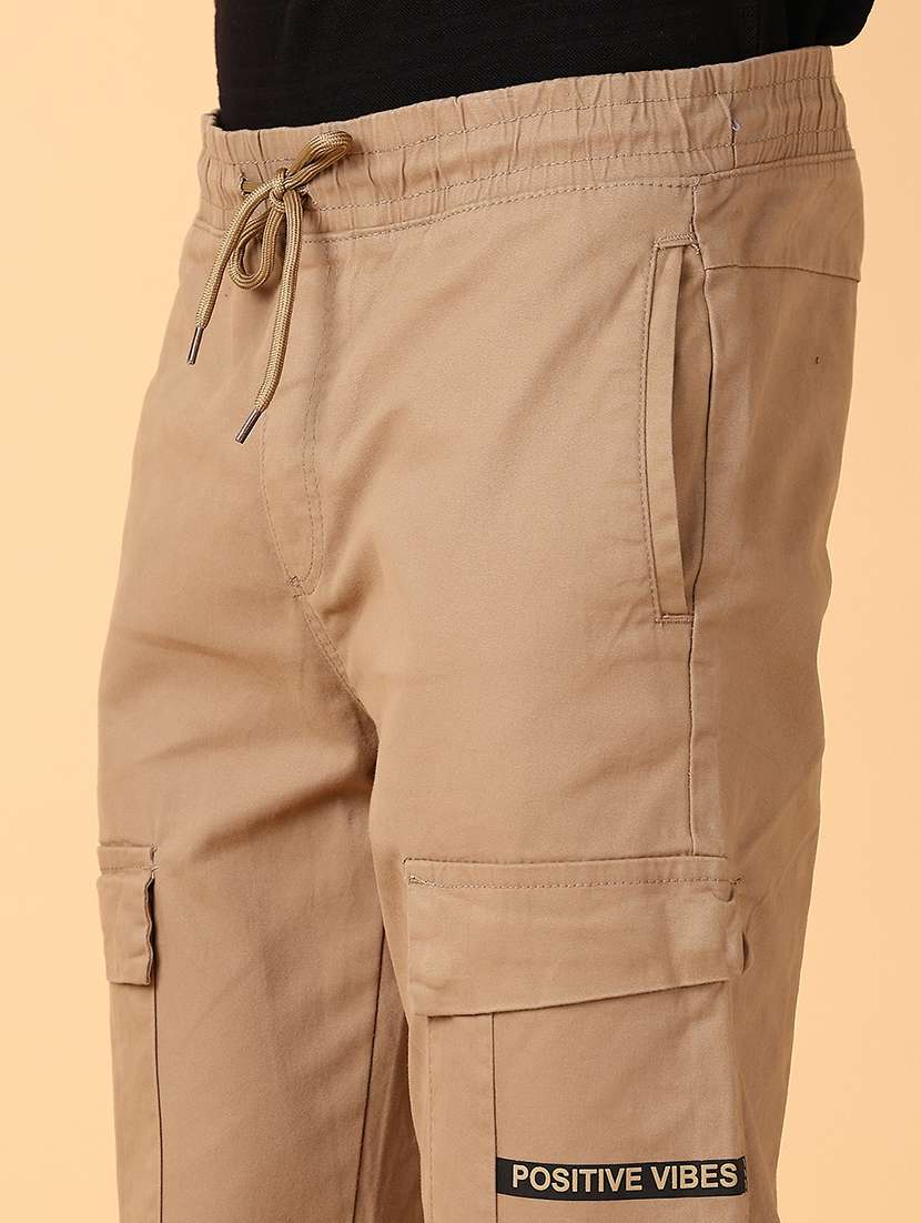 men mid rise solid cargo - 21556289 -  Standard Image - 5