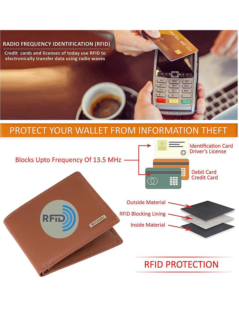 tan genuine leather wallet - 21556652 - Standard Image - 3