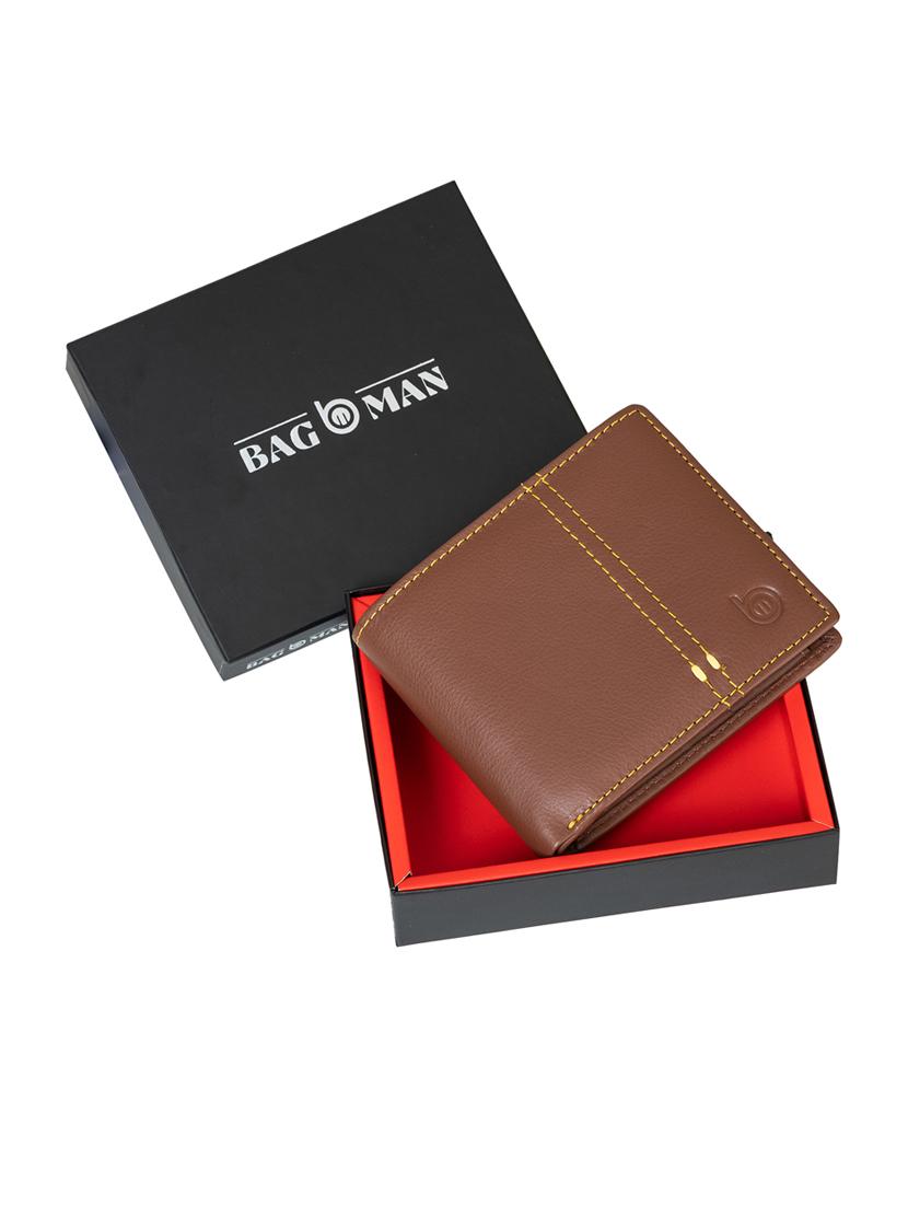 tan genuine leather wallet - 21556654 - Standard Image - 3