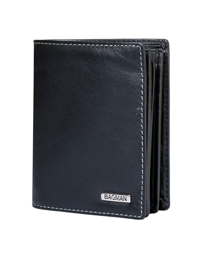 black genuine leather wallet - 21556687 -  Zoom Image - 0