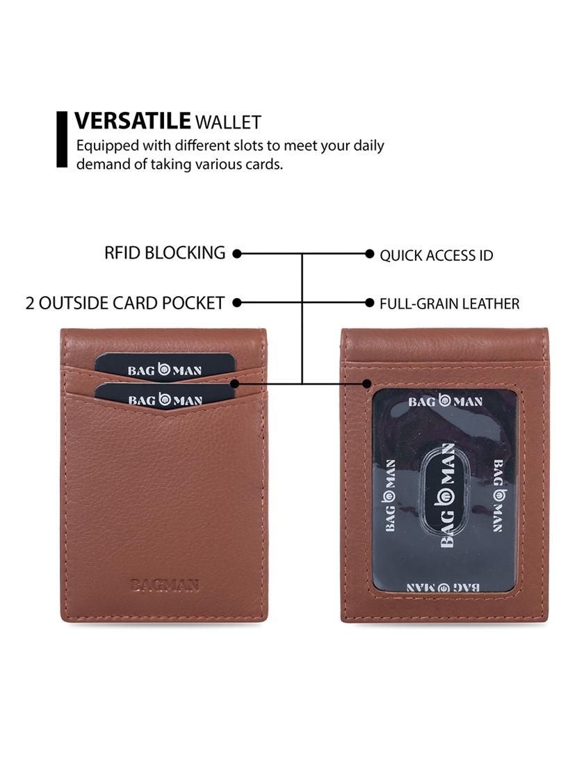tan genuine leather wallet - 21556696 - Standard Image - 3