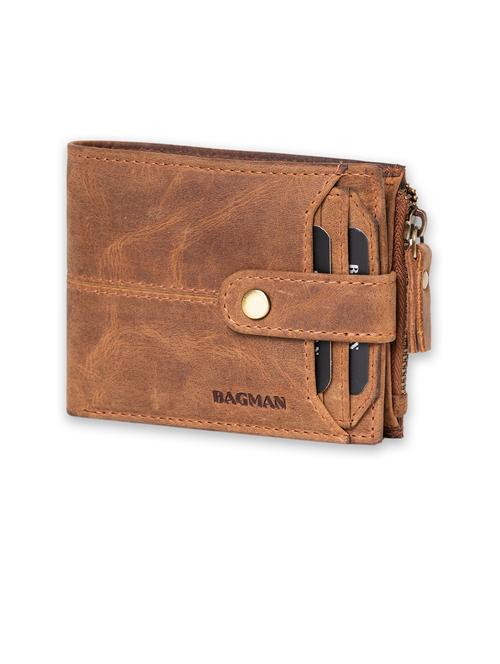tan genuine leather wallet - 21556702 - Standard Image - 0