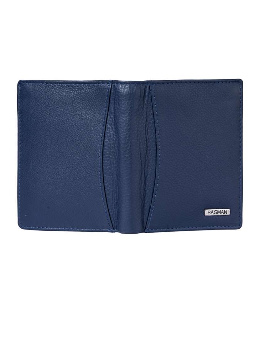 blue genuine leather wallet - 21556705 -  Standard Image - 3