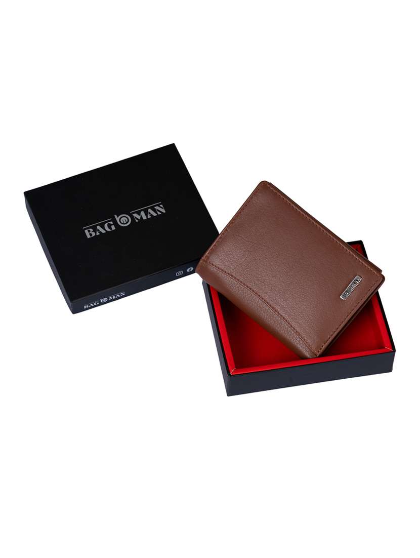 tan genuine leather wallet - 21556707 -  Standard Image - 3