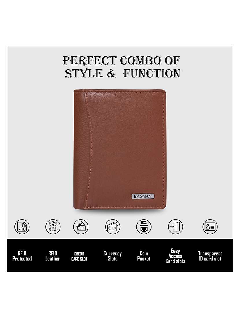 tan genuine leather wallet - 21556712 -  Standard Image - 3