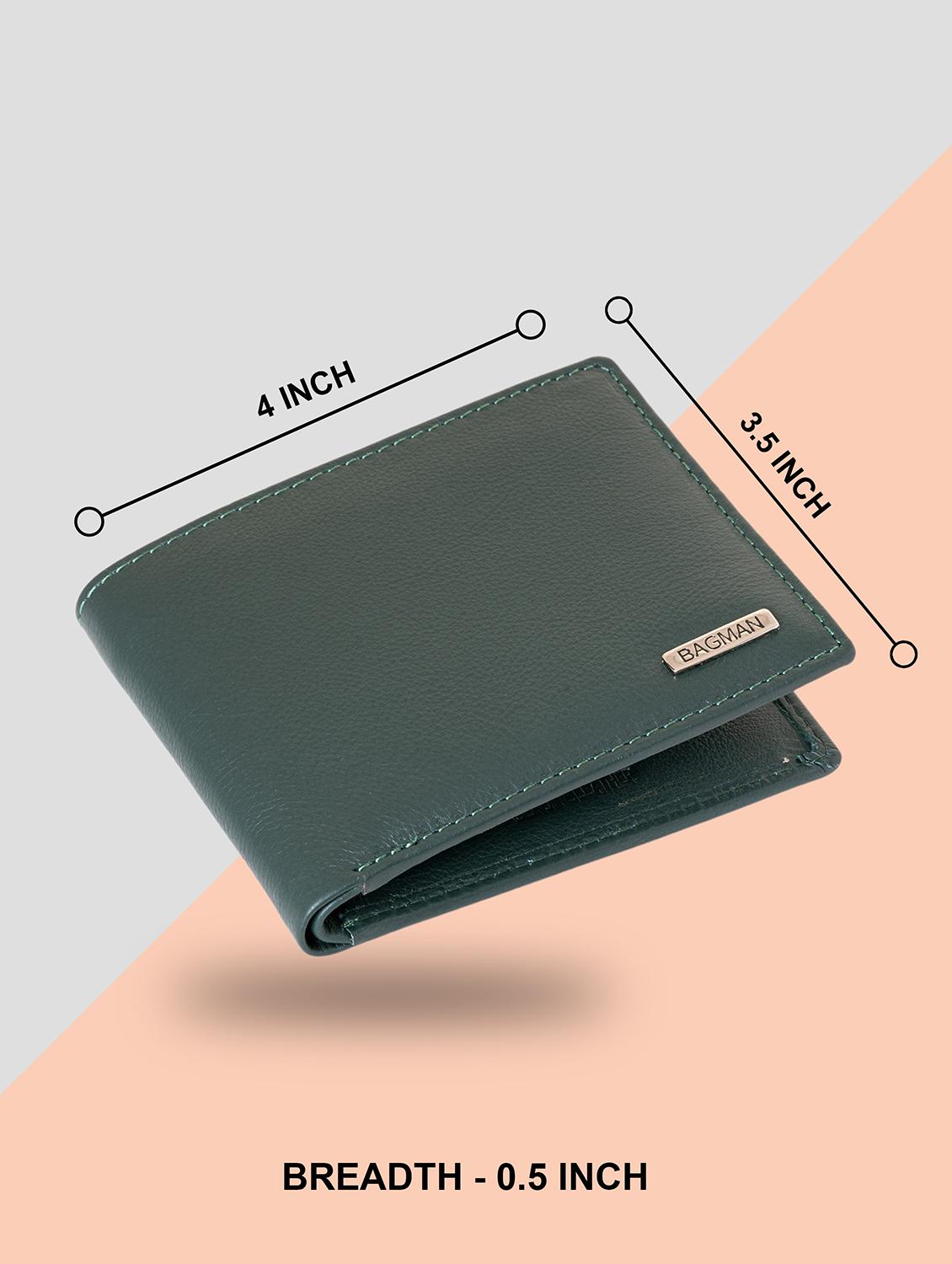 green genuine leather wallet - 21556716 - Standard Image - 3