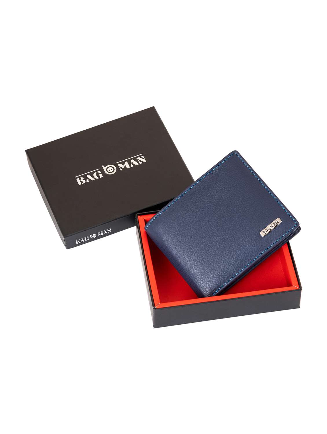 blue genuine leather wallet - 21556721 -  Standard Image - 3