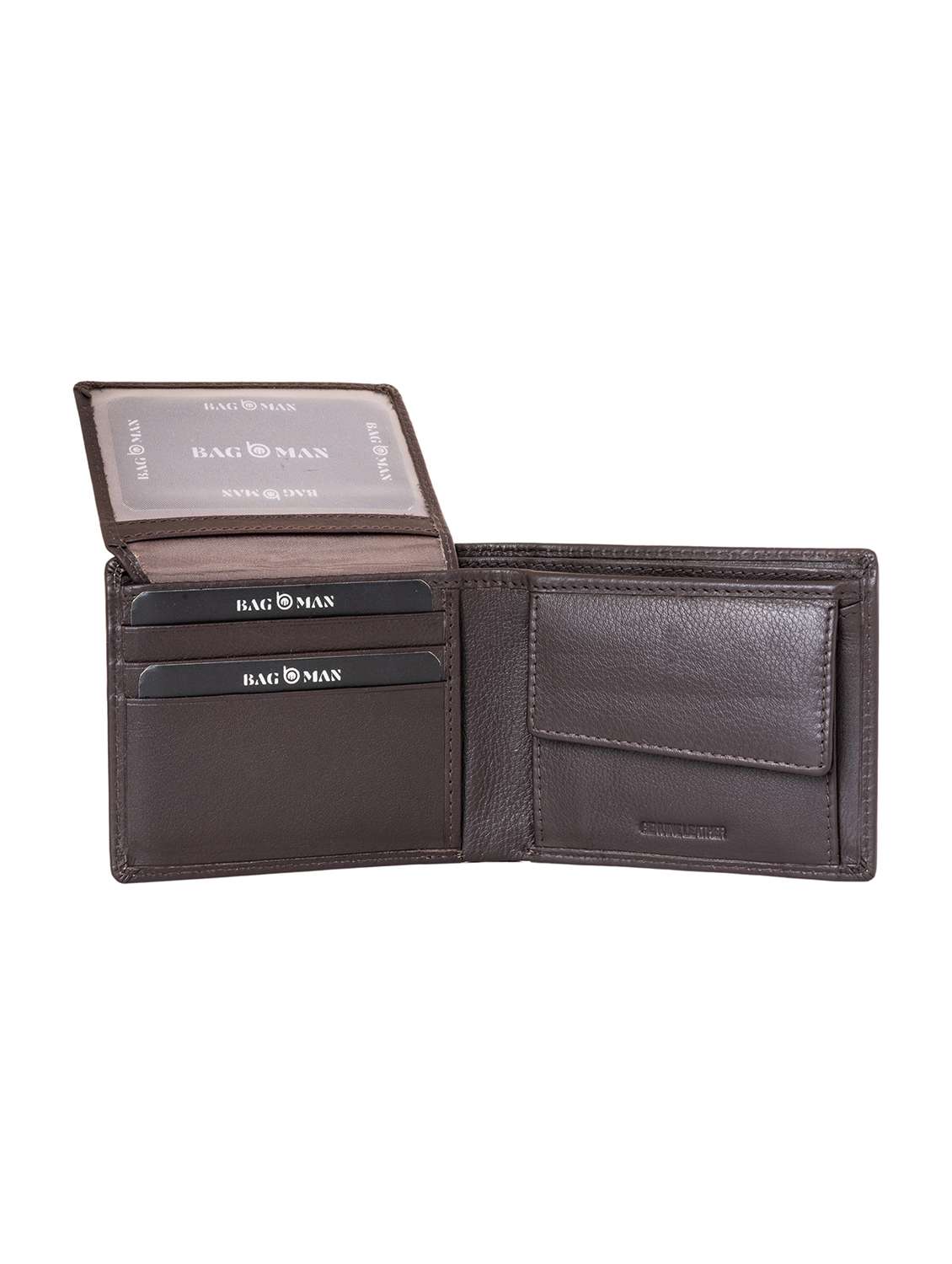 brown genuine leather wallet - 21556728 -  Standard Image - 3