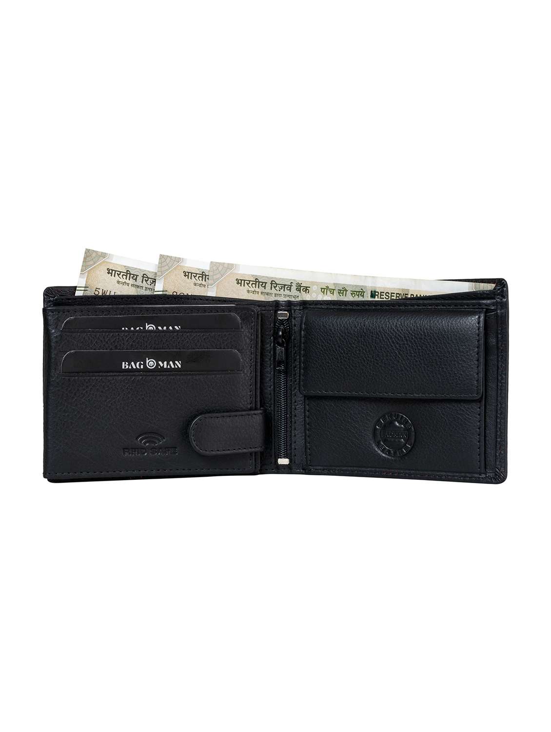 black genuine leather wallet - 21556736 -  Standard Image - 3